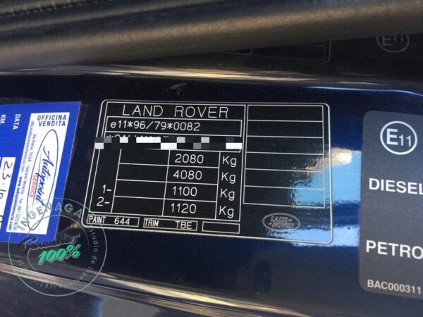 Importación Land Rover Freelander. Italia